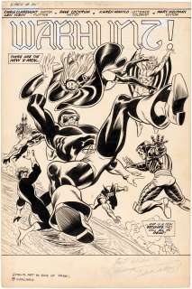  - "X-MEN" VOL. 1 #95 TITLE SPLASH PAGE ORIGINAL ART BY DAVE COCKRUM.