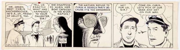 Sam Leff Davy Jones Orig Ink Daily Newspaper Comic Strip Art Signed 1966 CD01 | Charles Scott Gallery