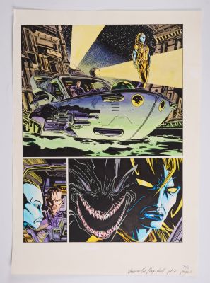 Lot 272 - Simon Coleby 2000 AD Prog #979 On The Flasgshell Venus Bluegenes Colour Story Pages (Fleetway, 1996)