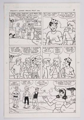 Lot 346 - Dan Decarlo and Dan Parent Archie Veronica’s Summer Special Story Pages#625 (Archie, 1991) Total 3 | Stanley Gibbons Baldwin’s