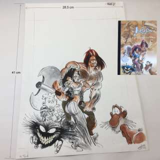 KrÃ¤n 7 - Dessin original en couleurs pour la couverture de l’édition de luxe + album grand format  - tirage limité - (2004) | Catawiki