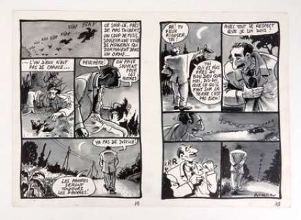 Autheman Jean Pierre Double... | AUTHEMAN Jean Pierre Double planche Feutre et lavis,... | Vermot et Associés