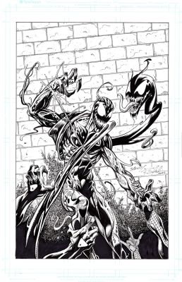 Carnage 11x17 by Mark Bagley & Randy Emberlin