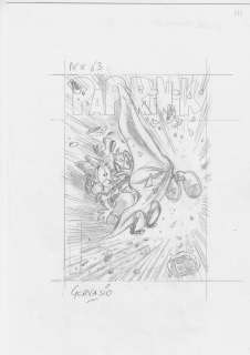 Bozzetto originale Marco Gervasio Copertina Alternativa Paperinik n 63 | Venere Comic Art