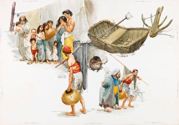 Lot 3 - Ferri (Rino Ferrari) - Abdallah of land and Abdallah of sea, 1966 | Urania Casa d’Aste