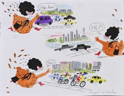 34. Le Huche, Magali... | 34. LE HUCHE, Magali (Née en 1979) Poulette, Illustration... | Coutau Bégarie