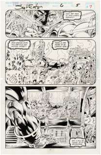 "COSMIC POWERS" #6 COMIC BOOK PAGE ORIGINAL ART BY SCOT EATON. | Hake’s