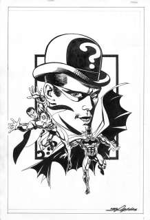 Neal Adams | Batman & Robin Art from Movie Style Guide BMR5 Riddler | Neal Adams