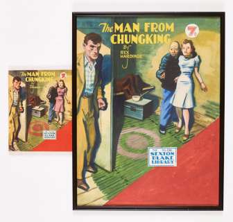 Sexton Blake/The Man from Chungking original artwork by Eric Parker for Sexton… | Comic Book Auctions ltd