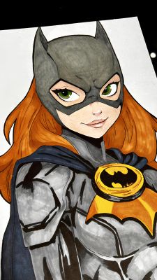 Leoartcomics(Léo Oliveira) | Batgirl Pin Up Renato 9x12 | Raremarq (Buy It Now)