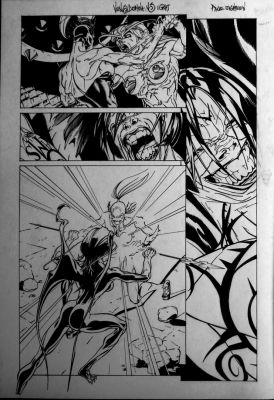 Verotik Art | DUKE MIGHTEN VENUS DOMINA #3 PG 18 Half Splash | Black Line Fever