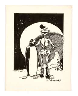 Doctor Who original artwork of Frobisher, a shape-shifting Whifferdil… | Comic Book Auctions ltd