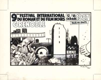 Jacques Tardi (Né En... | Grenoble Encre de Chine sur papier. Signé et dédicacé... | Tessier Sarrou