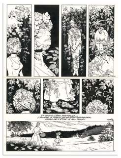 Comes | COMÈS Planche originale n° 4, dernière page d’une histoire... | Daniel Maghen Enchères