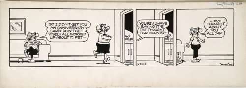 Reginald Smythe - Andy Capp striscia originale - porcelaine | Catawiki