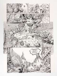 GOUX Pierre Denis Mjollnir Planche... - Lot 254 - GOUX Pierre Denis Mjollnir Planche 45 de l’album Le...