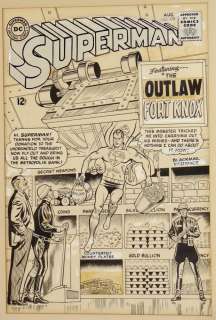 4036: SUPERMAN 179 ORIGINAL COMIC COVER ART | Weiss Auctions