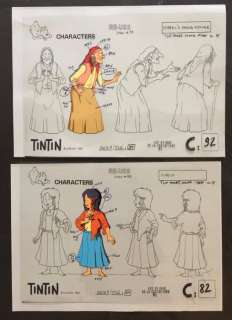 Tintin - 2x cellullos Belvision - Les Bijoux de la Castafiore - (1963) | Catawiki