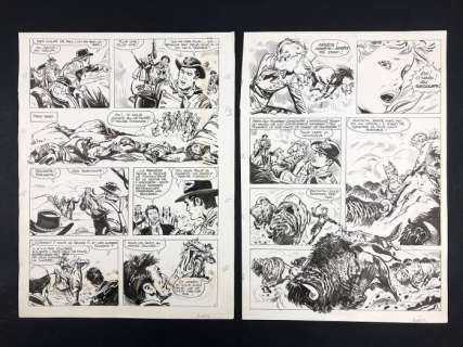 Carlo R. Marcello - Rin Tin Tin e Rusty - 2x tavole originali - EO | Catawiki