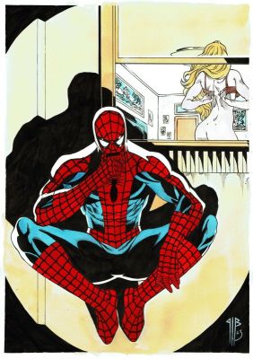 Philippe Bringel | Spiderman devant la fenêtre ( promo de Noël) | 2DGalleries