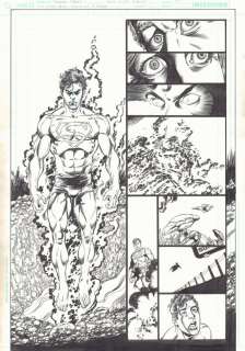George Perez, Scott Koblish - final crisis: legion of three worlds #1 p. 4 - superboy-prime blasts people - 2008