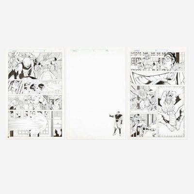 Lot 322 - Gustavo Vazquez and Bud LaRosa, Sunfire & Big Hero 6 #3 Story Pages 3 and 7 Original Art (Marvel Comics, 1998) | Landry Pop Auctions