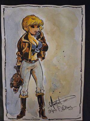 Renaud Mangeat | Illustration originale couleur aquarelle encre de chine | 2DGalleries