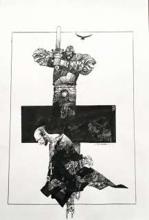 Sergio Toppi - illustrazione originale - Page volante | Catawiki