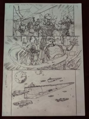 Star Wars Hidden Empire Original Art 1 Page 9 Steven Cummings 1st Inferno Squad | eBay US (Buy It Now)