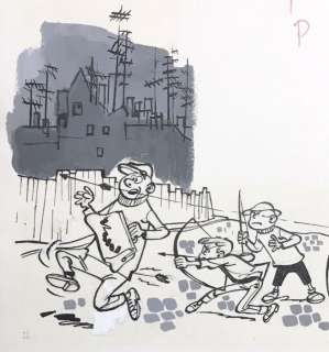 Will - 2x Originele tekening voor TinTin (weekblad) - (1958) | Catawiki