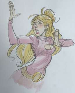 Barbucci, Alessandro - Illustration originale en couleur - Personnage féminin Ekho (2019) | Catawiki