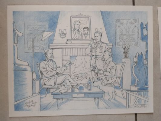 Christophe Alvès | Lefranc tintin balke mortimer hommage / christophe alvès | 2DGalleries