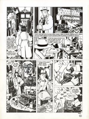 Jacques Tardi - Nestor Burma - planche originale 10 de M‘as-tu vu en cadavre ?