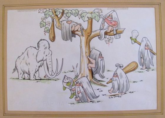Mesa Original De M.A. IOCCA (Hombres Primitivos Y Mammut), 1973 - Firmada* | eBay Europe (Buy It Now)