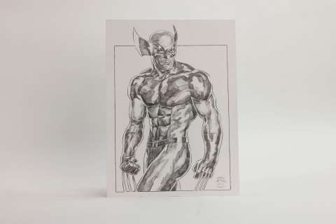 Thomas Frisano -Wolverine.... | THOMAS FRISANO -WOLVERINE. Dessin original à la mine... | Aibo Art Auction