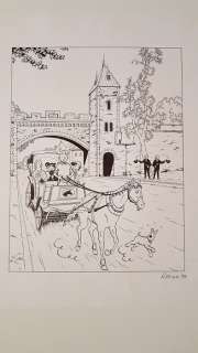 Rodier, Yves  - Illustration originale - Tintin et ses amis Ã  Québec - (1995) | Catawiki