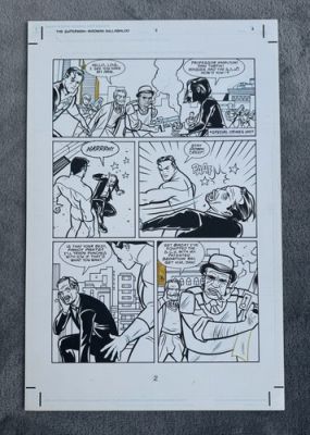 The Superman Madman Hullabaloo Issue 2 Page #2 Mike Allred! Original Comic Art