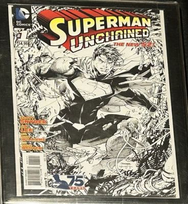 DC Comics Superman Unchained 1:500 Sketch Variant Signed By Jim Lee | eBay US