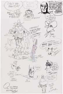 ORIGINAL ART JAM PIECE BY 13 COMIC ARTISTS. | Hake’s