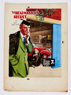 Sexton Blake Library/The Headmasters Secret original cover artwork… | Comic Book Auctions ltd