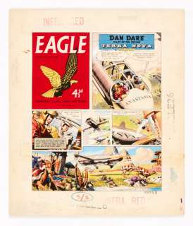 Dan Dare/Eagle original cover artwork (1960). Painted and signed by… | Comic Book Auctions ltd