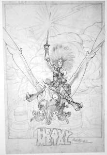 Chris Achilleos - 1981 HEAVY METAL POSTER ART