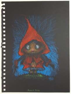 Massimiliano Frezzato - illustrazione originale "Cappuccetto Rosso" - Page volante | Catawiki