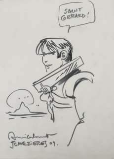 Jean-Claude Mezieres (1928-2022), Valérian, Dessin Original Dédicacé, Feutre Sur Papier, Signé Et Daté 2009 En Bas À Gauche, Dim. 30 X 23 Cm. |  | misc / divers