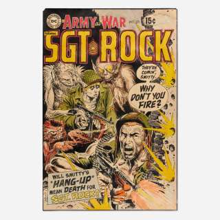 Joe Kubert, Our Army at War Featuring Sgt. Rock #221 Color Pencil Proof (D.C. Comics,1970) | Landry Pop Auctions