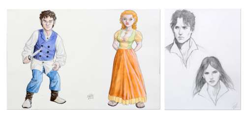 Erbetta - Illustration Ã  l‘encre de Chine et Ã  l‘aquarelle…