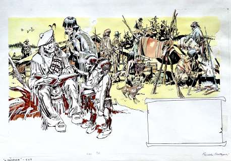 RENZO CALEGARI - Original illustration cm. 51x34,5. Signed. Mint. Code 307.