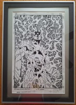 Captain America #38 ORIGINAL COVER ART - Dan Jurgens & Bob Layton - ICONIC! | eBay US