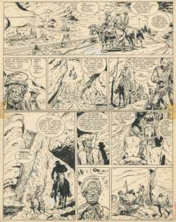 GIRAUD Blueberry L’homme au poing d’acier Encre de Chine pour la planche | Millon