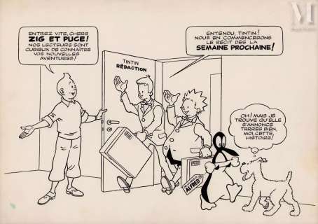 Hergé Et Greg | Tintin, Zig et Puce | Millon